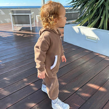 Load image into Gallery viewer, Brown Tracksuit Onesie
