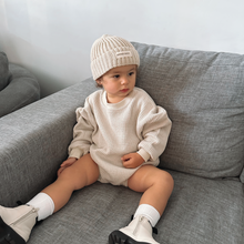 Load image into Gallery viewer, Beige Knit Romper
