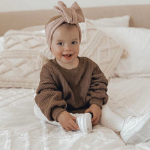 Load image into Gallery viewer, Brown Knit Romper
