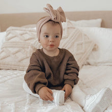 Load image into Gallery viewer, Brown Knit Romper
