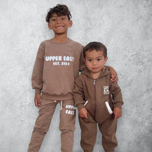 Load image into Gallery viewer, Brown Tracksuit Onesie
