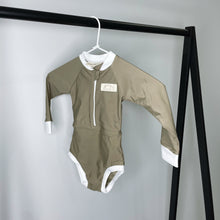Load image into Gallery viewer, Girls Swimsuit - Brown/White
