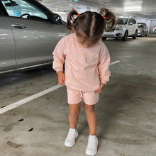 Load image into Gallery viewer, Bubblegum Pink Jumper &amp; Shorts Set
