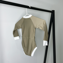 Load image into Gallery viewer, Girls Swimsuit - Brown/White
