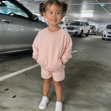 Load image into Gallery viewer, Bubblegum Pink Jumper &amp; Shorts Set
